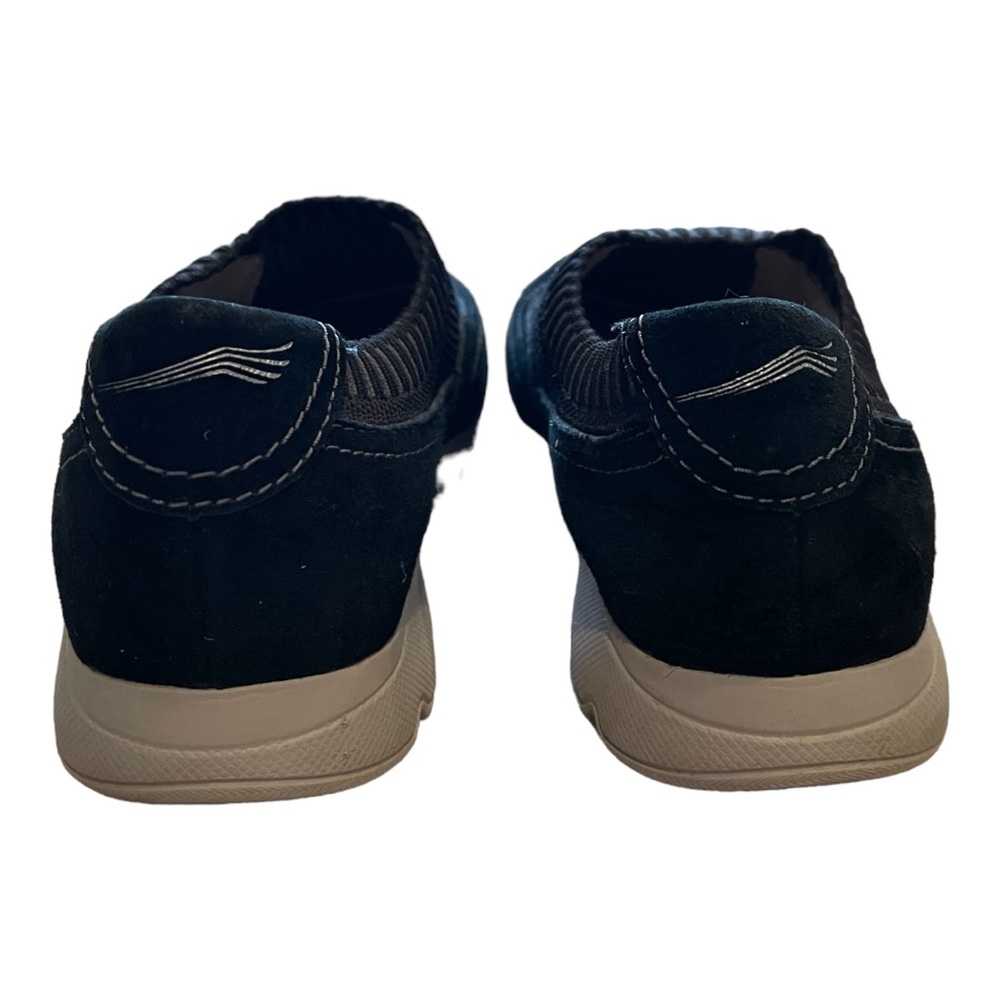 Dansko Women’s Alice Slip On Sneakers Black Leather Suede Elastic Shoes - 7 - Picture 7 of 9